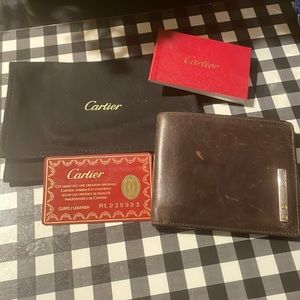 cartier wallet used men